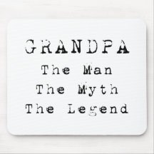 Grandpa Man Myth Legend 03 Mousepads