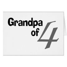 Grandpa Of 4 Card