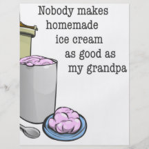 Grandpa the ice cream maker flyers