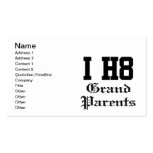 grandparents business card template