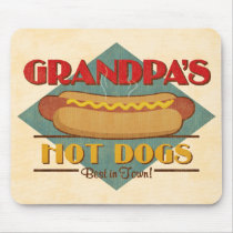 Grandpa's Hot Dogs mousepads
