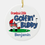 Grandpa's Little Golfin' Buddy Keepsake Ornament