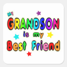 Grandson Best Friend Sticker