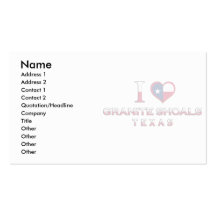 Granite Shoals, Texas Business Card Templates