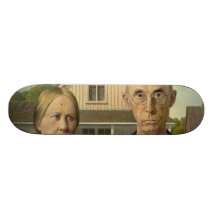 Grant Wood - American Gothic Skate Boards