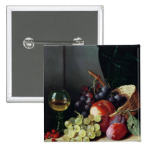 Grapes and plums button