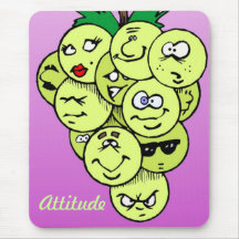 Grapes with Attitude Mousepads