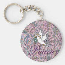 Graphic1 peace keychain #2