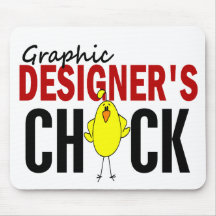 Graphic Designer's Chick Mouse Mat