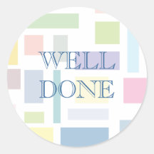 Graphic Shapes Well Done Stickers