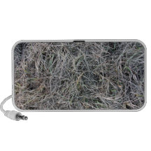 Grassy Ground With Mostly Dead Grass iPod Speaker
