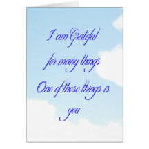 Grateful For You Greeting Cards
