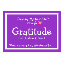 Gratitude Card with cute Butterfly Business Card