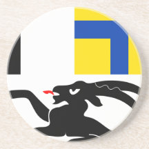 Graubunden, Switzerland flag Coaster