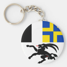 Graubunden, Switzerland flag Key Chain
