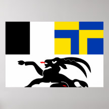 Graubunden, Switzerland flag Poster