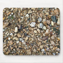Gravel Texture with Tiny Plants Mouse Pad