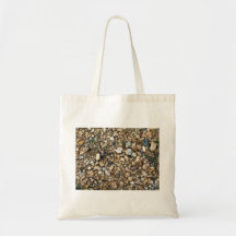 Gravel Texture with Tiny Plants Tote Bags