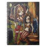 Graves Gothic Vampire Angel Spiral Notebook