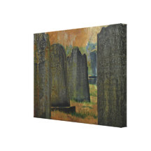 Graveyard and Headstones Canvas Prints