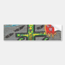Graveyard Night Bumper Stickers