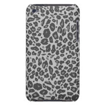 Gray leopard print barely there iPod case