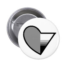 Gray Romantic demisexual button