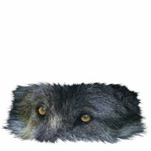 GRAY WOLF EYES (sculpted) Wildlife Gift Item Cut Out