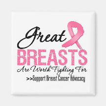 GREAT Breasts Are WORTH Fighting For (G2) Fridge Magnet