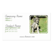 Great Dane Business Card