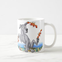 Great Dane Kinda Crabby Blue UC Coffee Mug