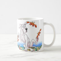 Great Dane Kinda Crabby White UC Mugs
