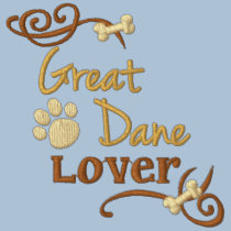 Great Dane Lover embroidered shirts
