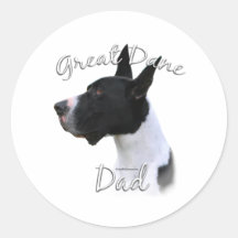 Great Dane (mantle) Dad 2 Sticker