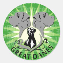Great Danes Sticker (small)