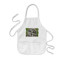 Great Grey Owl Children's Smock Aprons