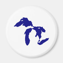 Great Lakes Refrigerator Magnet