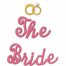 Great Looking The Bride T shirt with Rings