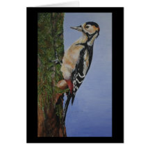 Great Spotted Woodpecker Notecard