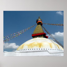 Great Stupa of Boudha, Kathmandu, Nepal Posters