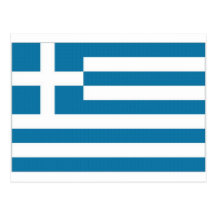 Greece National Flag Postcard