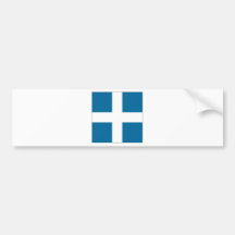 Greece Naval Jack Bumper Sticker