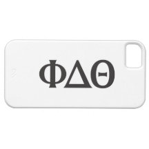 Greek Letters- Black iPhone 5 Covers