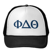 Greek Letters - Blue Mesh Hat