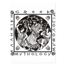 Greek Mythology - Black Post Cards
