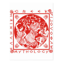 Greek Mythology - Red Postcards