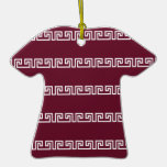 Greek Pattern custom ornament