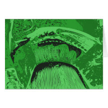 Green Abstract. Greeting Cards