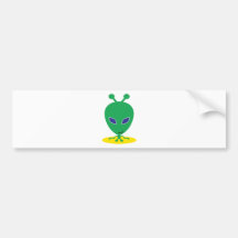 Green Alien Bumper Stickers