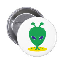 Green Alien Buttons
